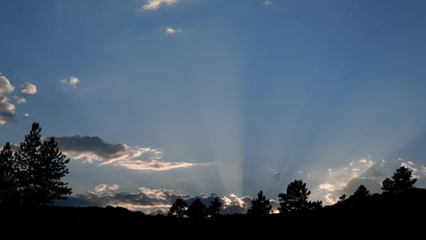 sunset in wyoming